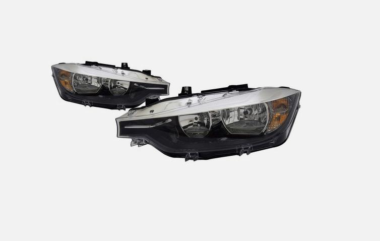 Bmw 3 Series F30 Halogen headlight projector type 63117365600 RH  63117365599 LH Fits  2016 to 2019 LH h